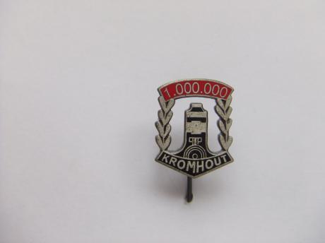 Kromhout motoren 1.000.000 km rood zwart emaille
